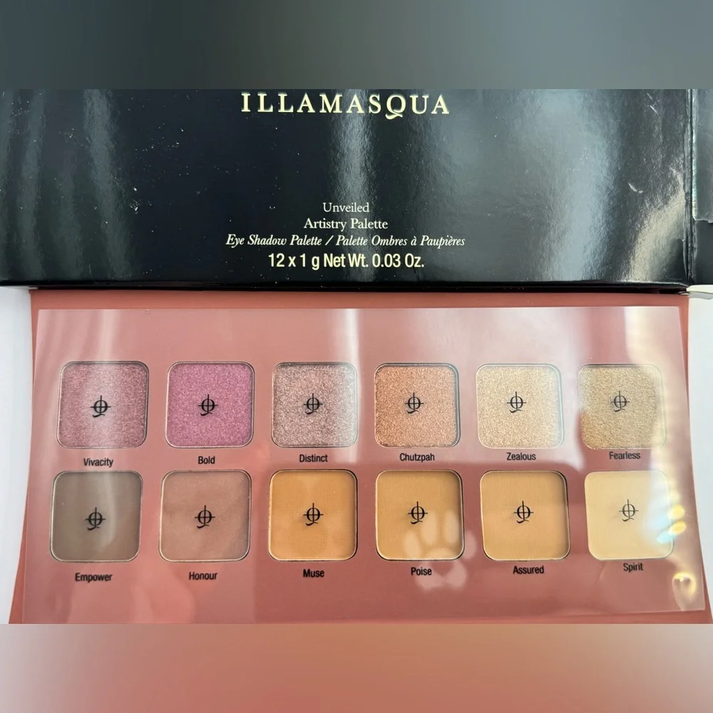 ILLAMASQUA - Unveiled artistry Palette - New & Sealed in Box 12 eyeshadow pans